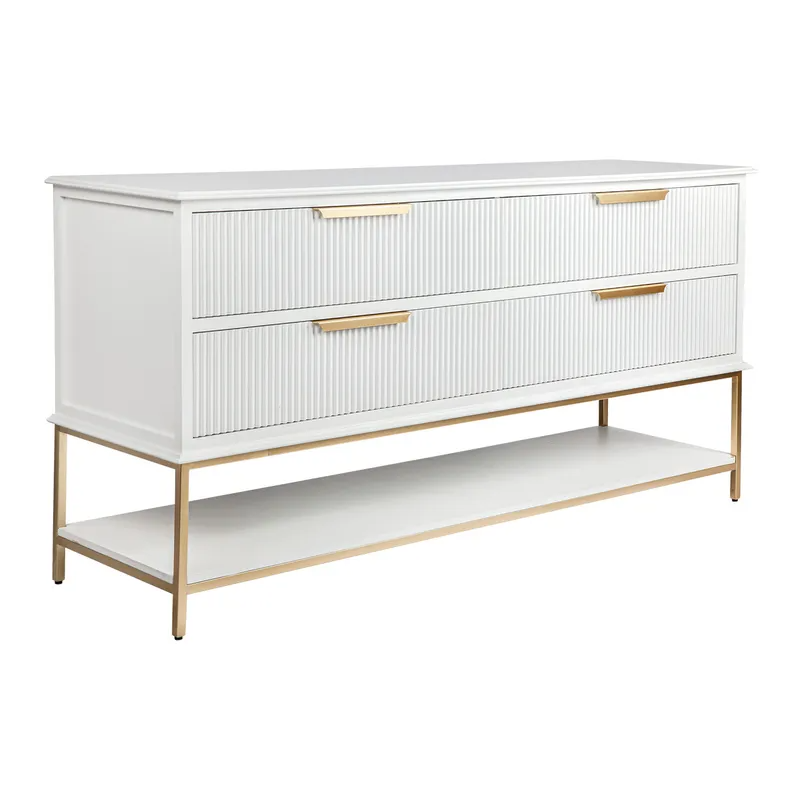 Aimee 4 Drawer Chest White, 170cm W x 50cm D x 86cm H (RRP $3729) - Image 3