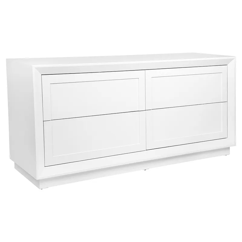 Balmain 4 Drawer Chest White, 160cm W x 45cm D x 75cm H (RRP $3729) - Image 3