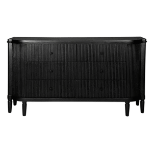 wp-image-tigress-55994.png Arielle 6 Drawer Chest Black, 160cm W x 42cm D x 88cm H (RRP $3839)