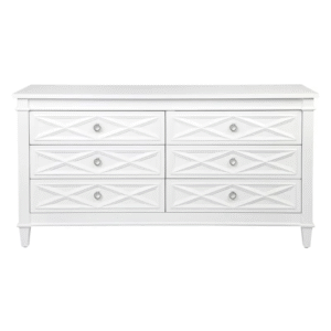 wp-image-tigress-56007.png Plantation 6 Drawer Chest White, 150cm W x 40cm D x 80cm H (RRP $2849)