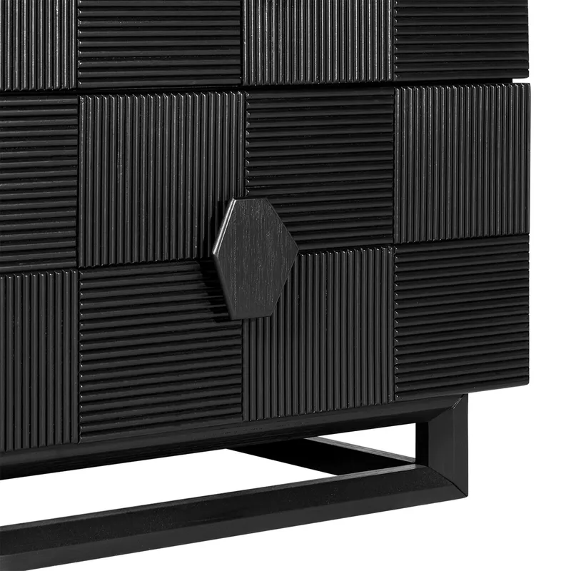 Alton Bedside Table Large Black, 65cm W x 40cm D x 65cm H (RRP $1287) - Image 5