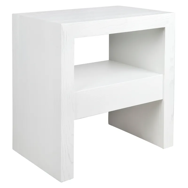Axel Side Table White, 60cm W x 40cm D x 60cm H (RRP $1089) - Image 2