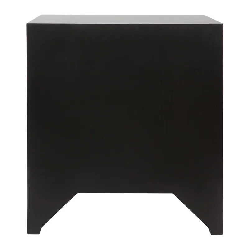 Ariana Bedside Table Large Black, 67cm W x 50cm D x 76cm H (RRP $1375) - Image 4