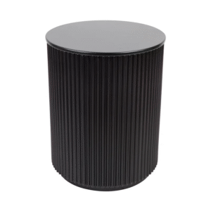 Nomad Round Side Table Black, 40cm Dia x 50cm H (RRP $693)
