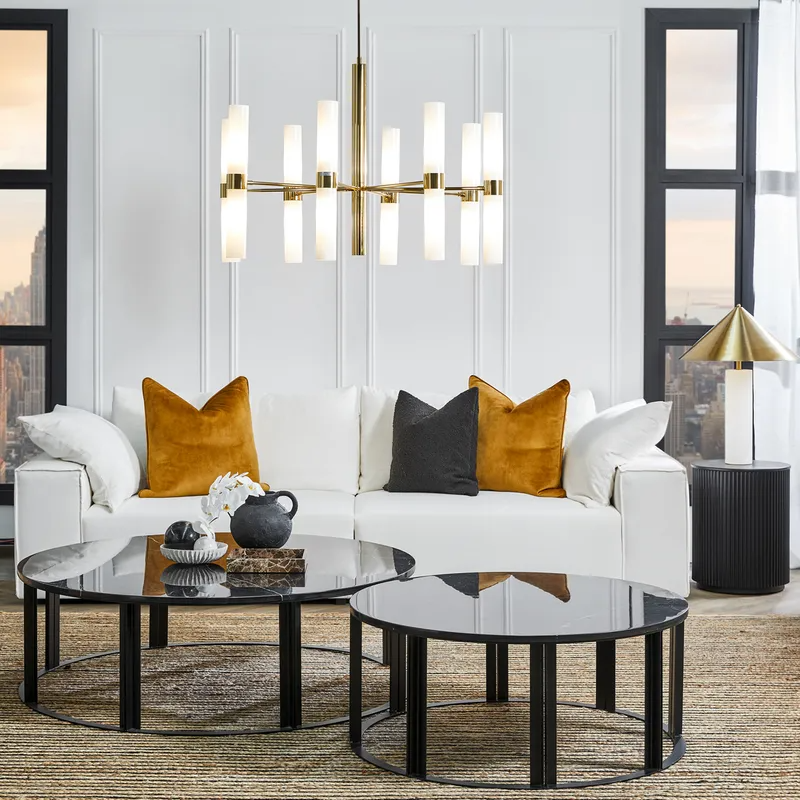 Nomad Round Side Table Black, 40cm Dia x 50cm H (RRP $693) - Image 2
