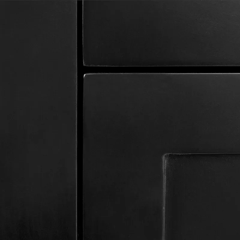Soloman Bedside Table Small Black, 50cm W x 40cm D x 65cm H (RRP $1067) - Image 7