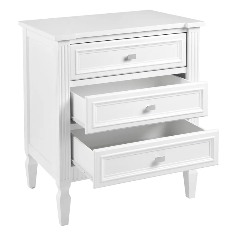 Merci Bedside Table Large White, 71cm W x 51cm D x 83cm H (RRP $1749) - Image 3