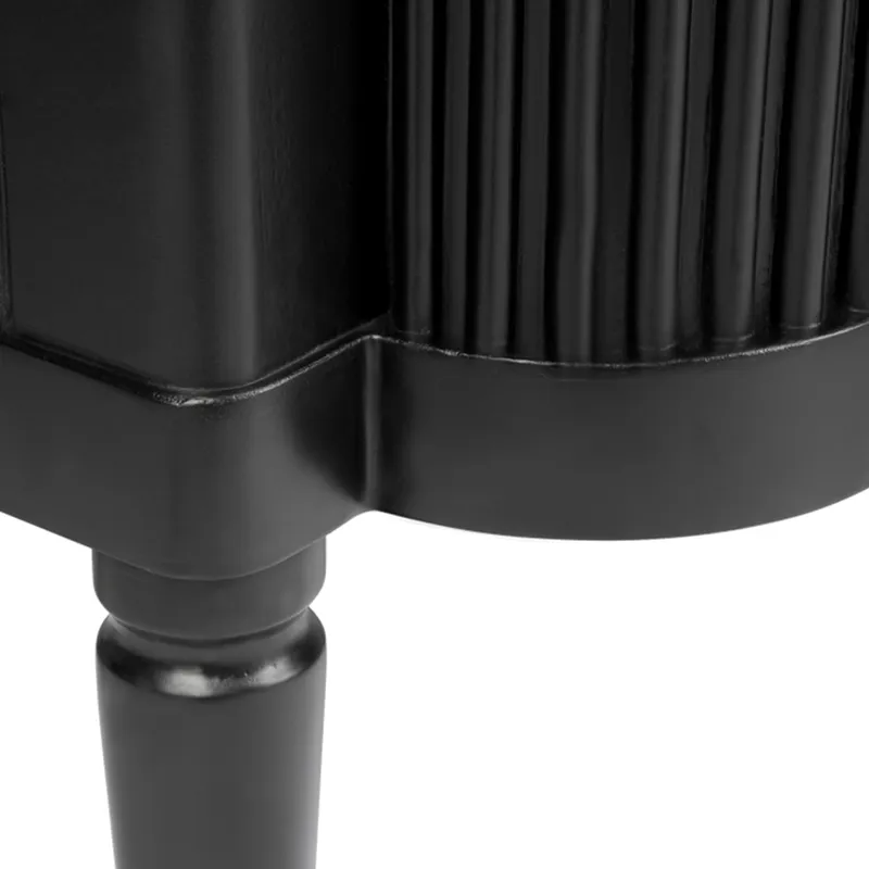 Arielle Bedside Table Black, 60cm W x 40cm D x 76cm H (RRP $1463) - Image 5