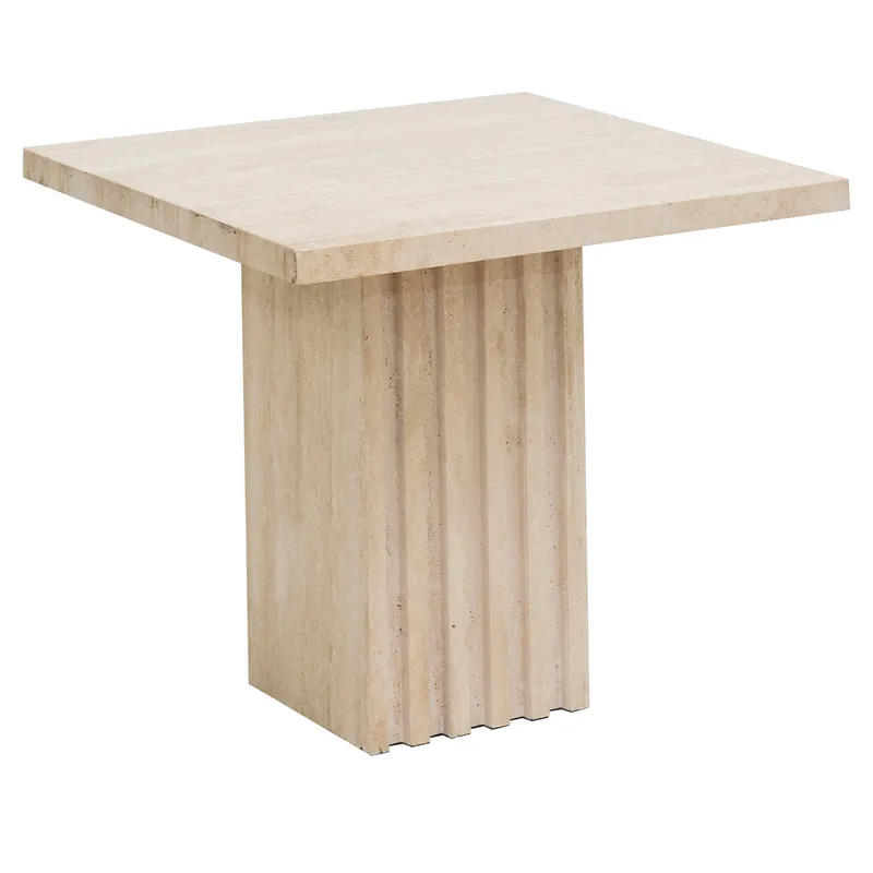 Atlas Travertine Coffee Table Large, 53cm W x 53cm D x 46cm H (RRP $1903)