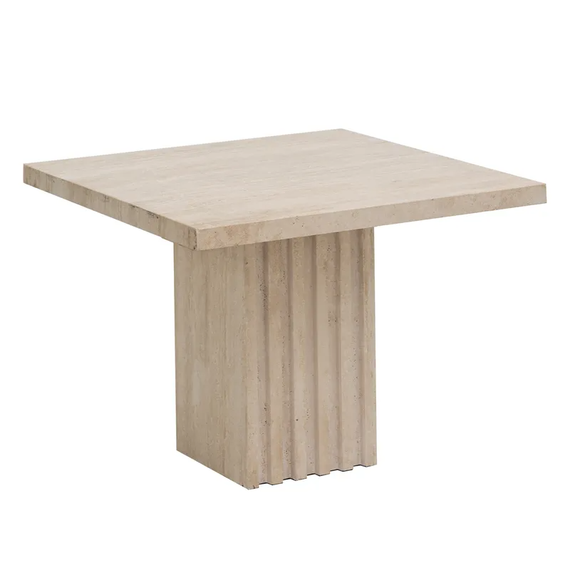 Atlas Travertine Coffee Table Medium, 53cm W x 53cm D x 40cm H (RRP $1837)