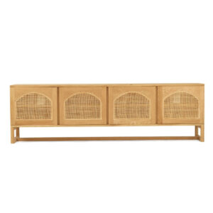 wp-image-tigress-56648.jpg Clovelly Entertainment Unit Four Door Arch Windows Natural, W 200cm x D 40cm x H 60cm