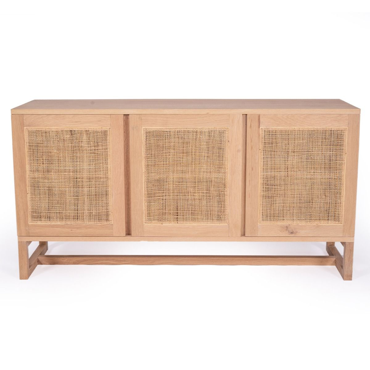 Clovelly Three Door Sideboard, W 140cm x D 40cm x H 80cm