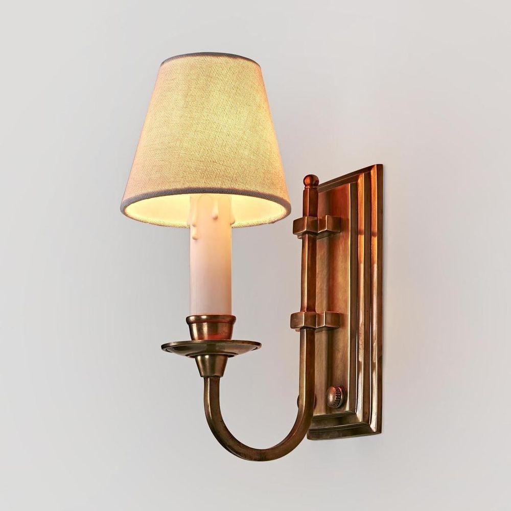 East Borne Wall Light Base Antique Brass (RRP $330)