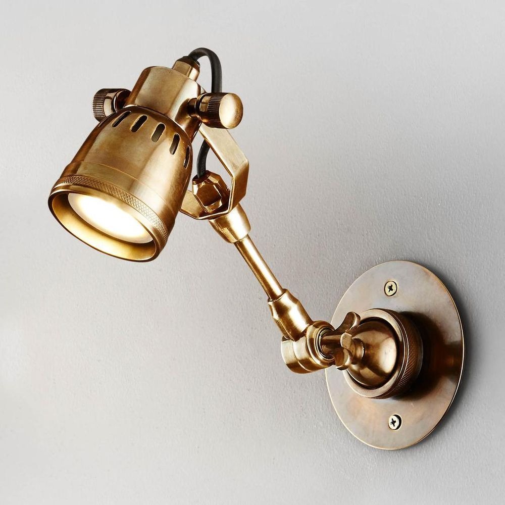 Seattle Long Arm Wall Light Brass (RRP $374)