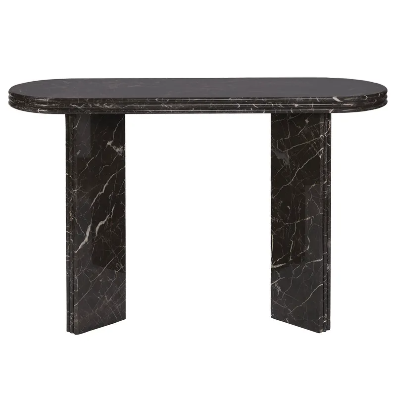 Andre Marble Console Table, 120cm W x 40cm D x 75cm H (RRP $3223)