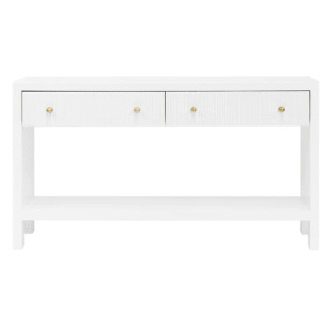 Ariana Console Table White, 140cm W x 40cm D x 80cm H (RRP $2079)