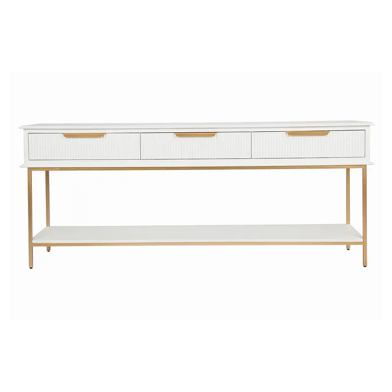 Aimee Console Table Large White, 200cm W x 45cm D x 81cm H (RRP $2629)