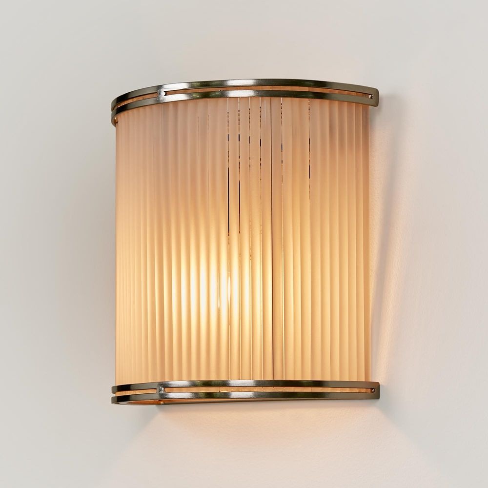 Inanda Half Round Wall Light Nickel (RRP $506)