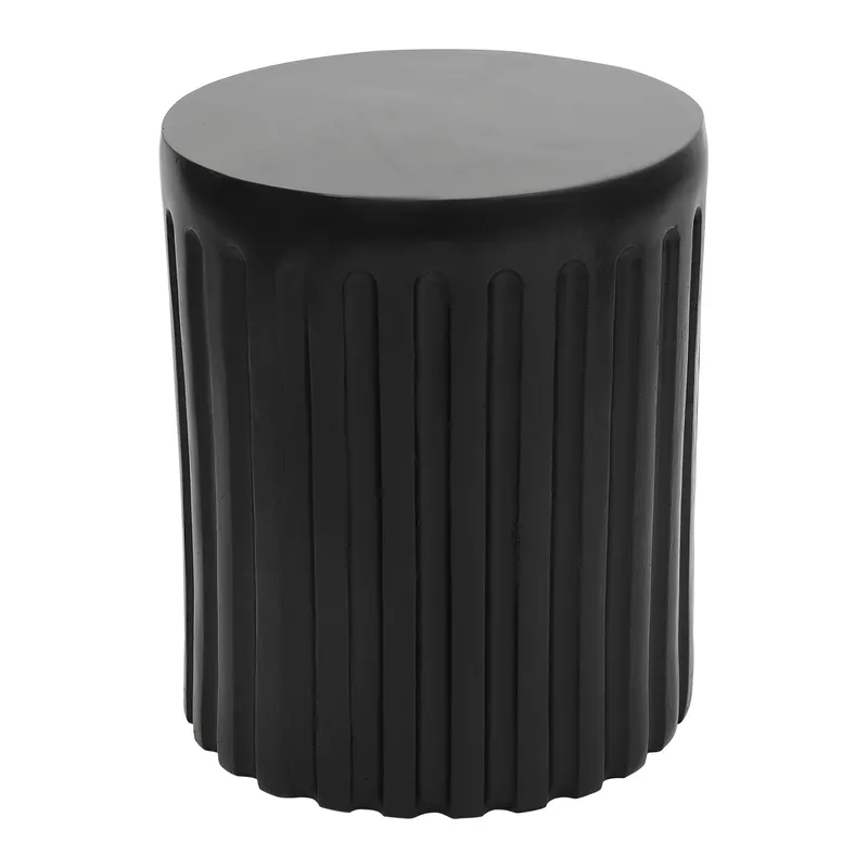 Caleb Side Table Black, 39.5cm W x 39.5cm D x 47cm H (RRP $319)