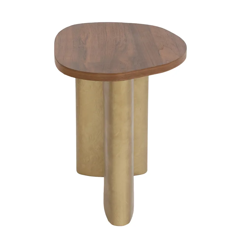 Audrey Small Side Table Walnut, 48cm W x 40cm D x 50cm H (RRP $319) - Image 3
