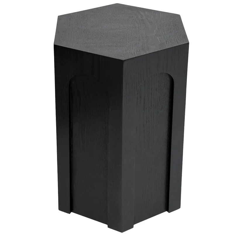 Winston Side Table Black, 38cm W x 33cm D x 53.5cm H (RRP $275) - Image 2