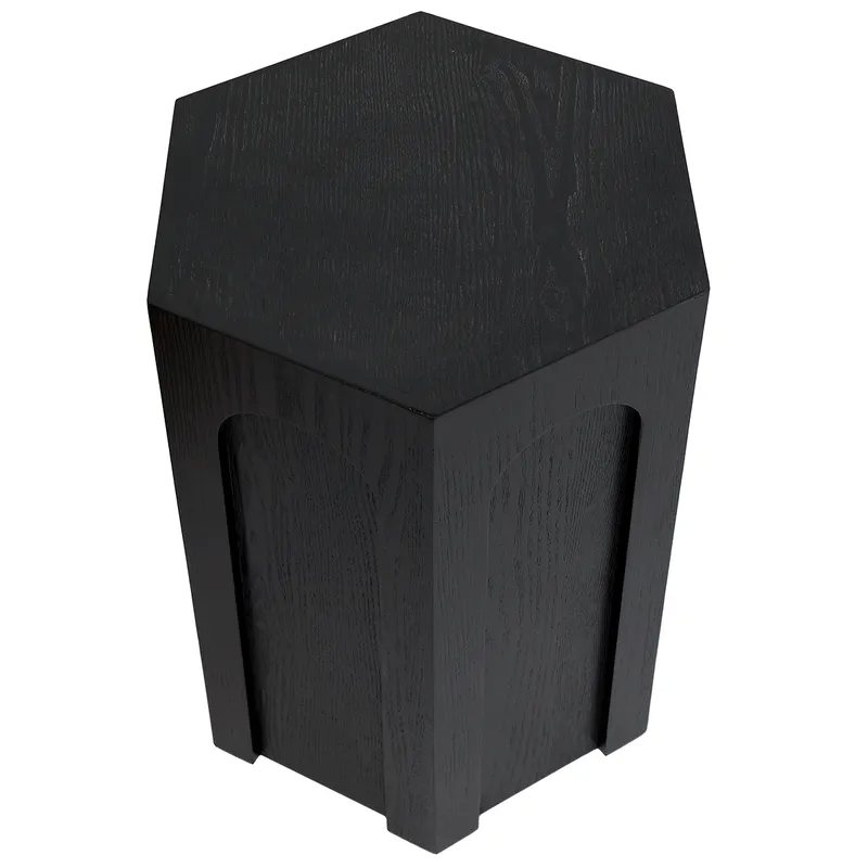 Winston Side Table Black, 38cm W x 33cm D x 53.5cm H (RRP $275) - Image 4