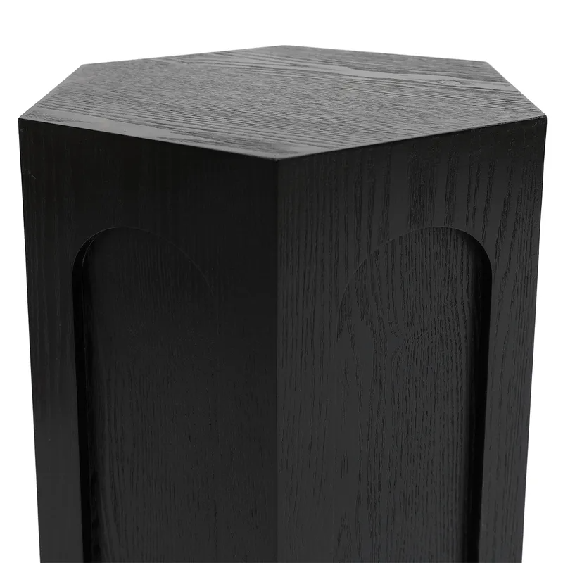Winston Side Table Black, 38cm W x 33cm D x 53.5cm H (RRP $275) - Image 5