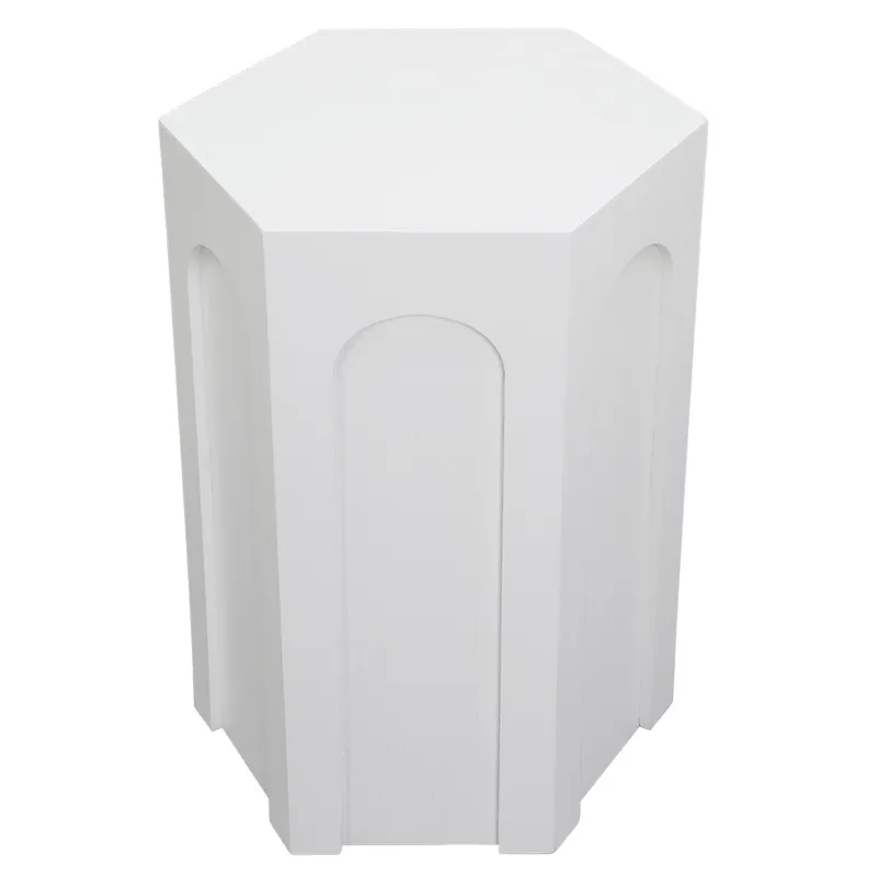 Winston Side Table White, 38cm W x 33cm D x 53.5cm H (RRP $231)