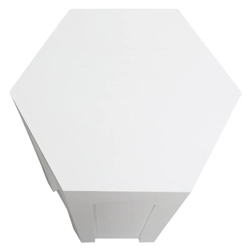 Winston Side Table White, 38cm W x 33cm D x 53.5cm H (RRP $231) - Image 4