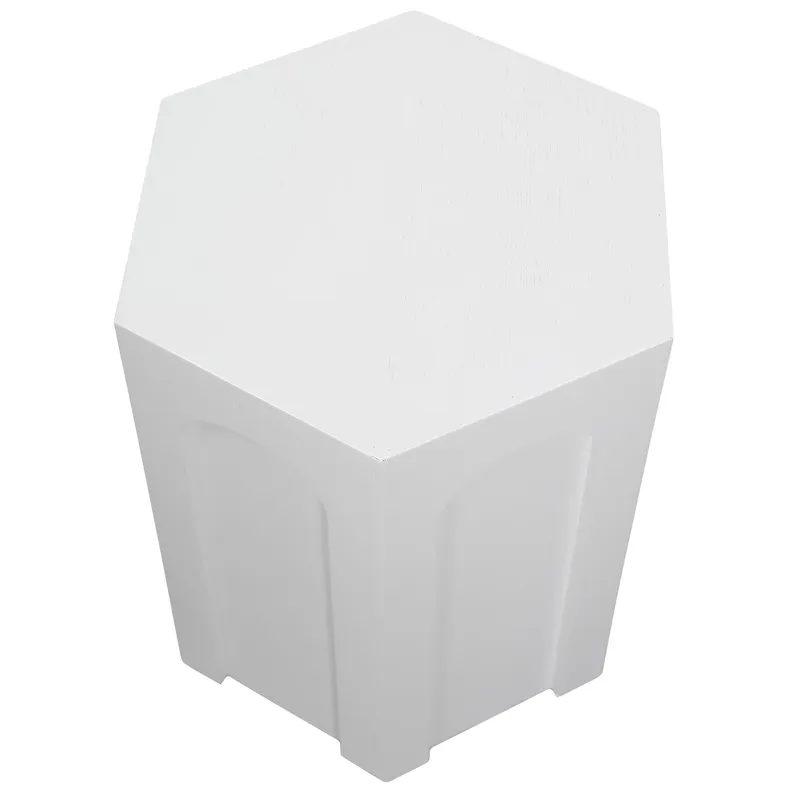 Winston Side Table White, 38cm W x 33cm D x 53.5cm H (RRP $231) - Image 5