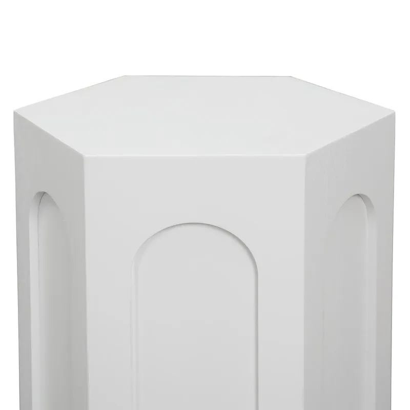 Winston Side Table White, 38cm W x 33cm D x 53.5cm H (RRP $231) - Image 6