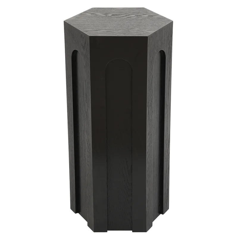 Winston Tall Side Table Black, 30cm W x 26cm D x 61cm H (RRP $209)