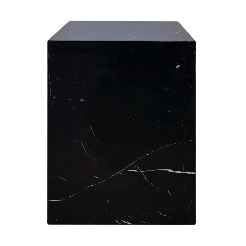 Hendrix Black Marble Side Table, 35cm W x 35cm D x 50cm H (RRP $1177) - Image 3