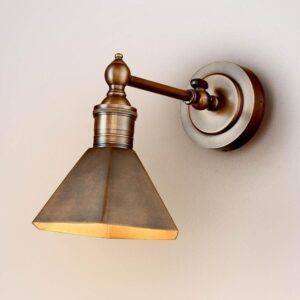 Mayfair Wall Light with Metal Shade Antique Brass (RRP $429)