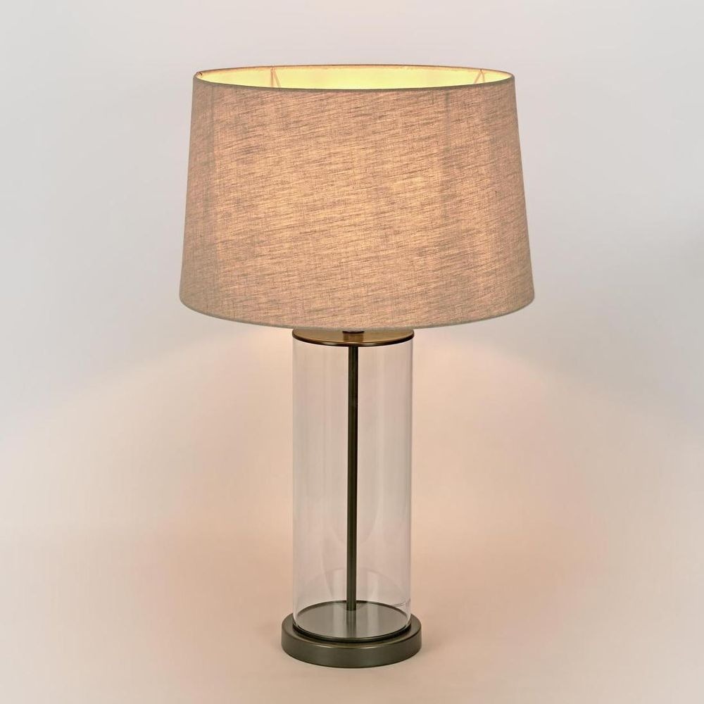 Iris Glass Table Lamp Base Black (RRP $429)