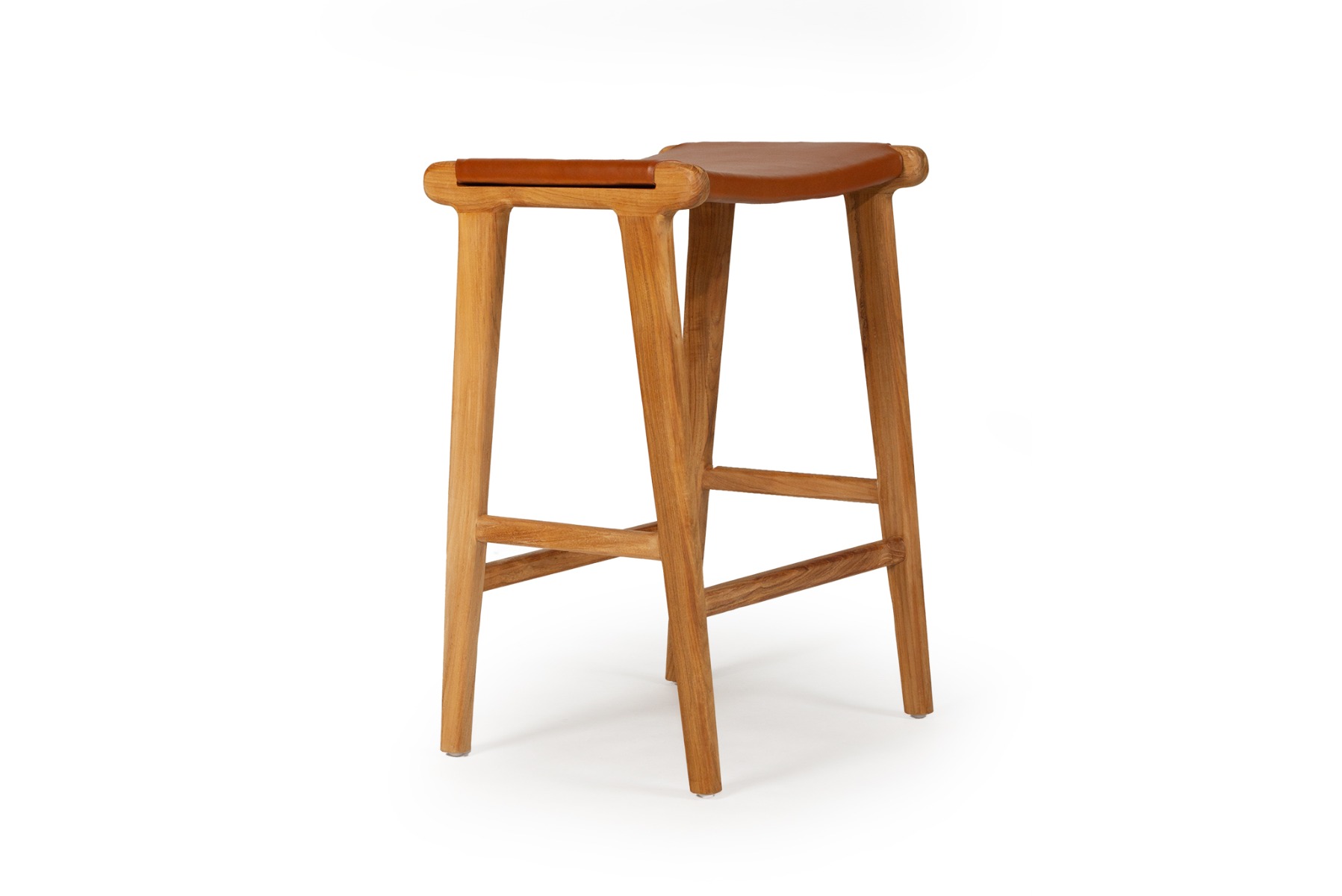 Paradise Counter Stool Tan, W46cm x D38cm x H66cm (RRP $599) - Image 2