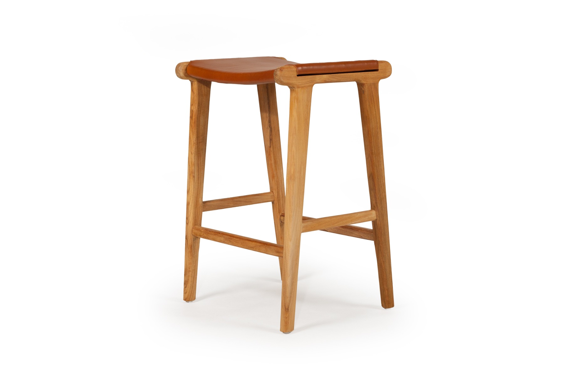 Paradise Counter Stool Tan, W46cm x D38cm x H66cm (RRP $599) - Image 4