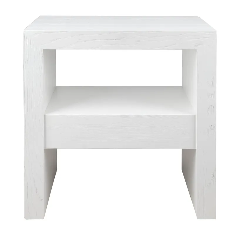 Axel Side Table White, 60cm W x 40cm D x 60cm H (RRP $869)