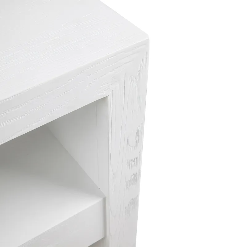 Axel Side Table White, 60cm W x 40cm D x 60cm H (RRP $869) - Image 3