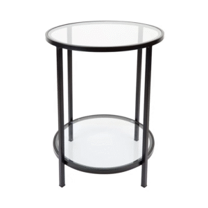 wp-image-tigress-57362.png Cocktail Glass Round Side Table Black, 50cm Dia x 66cm H (RRP $429)