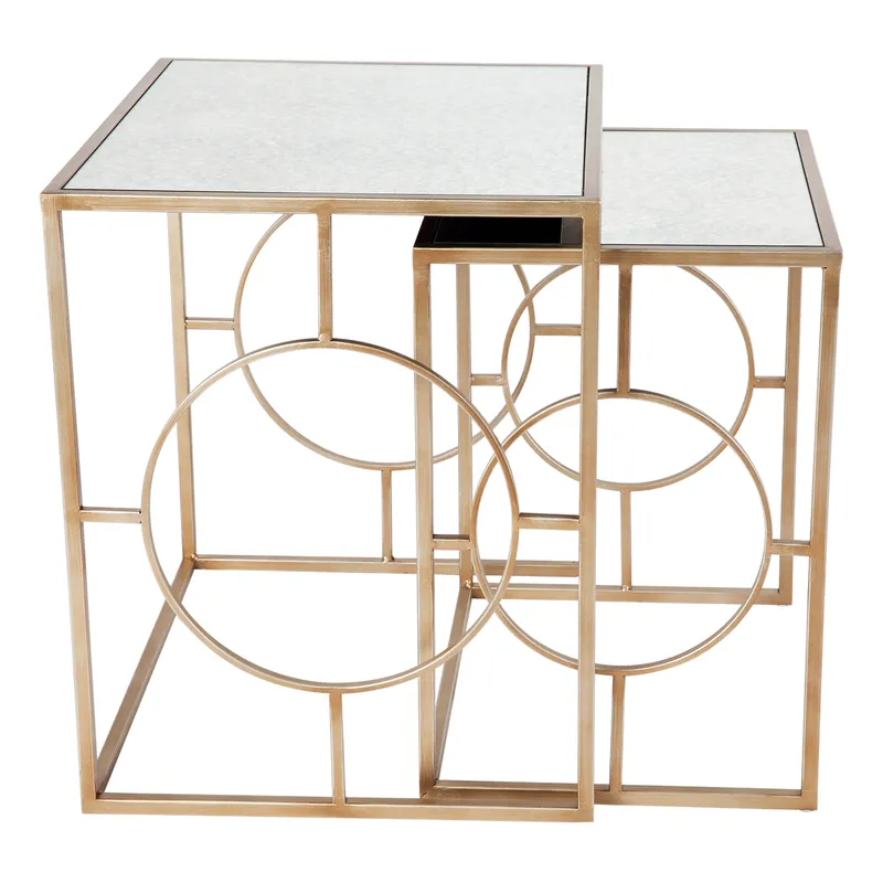 Melrose Nesting Side Tables, 51cm W x 41cm D x 51cm H (RRP $561) - Image 3