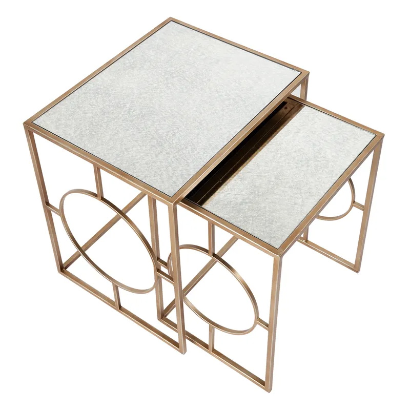 Melrose Nesting Side Tables, 51cm W x 41cm D x 51cm H (RRP $561) - Image 4