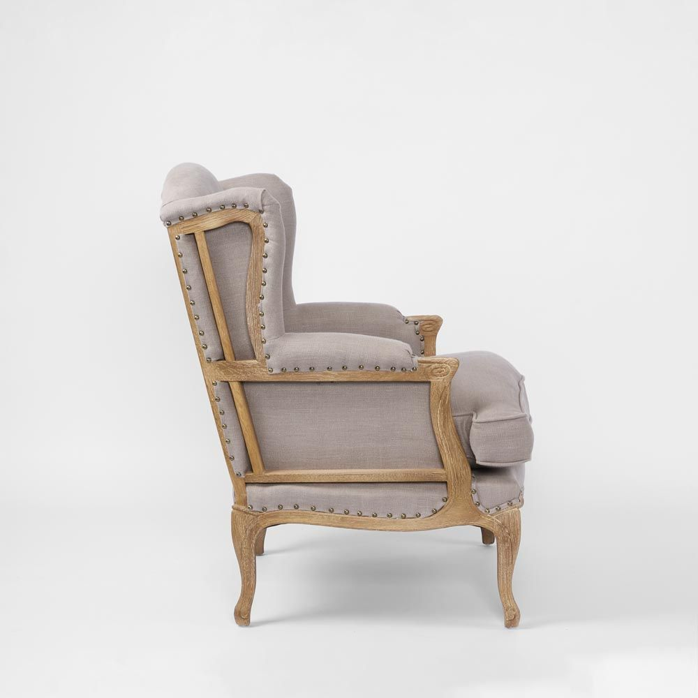 Normandy Wing Back Chair, L 77cm W 82cm H 99.5cm (RRP $1870) - Image 3