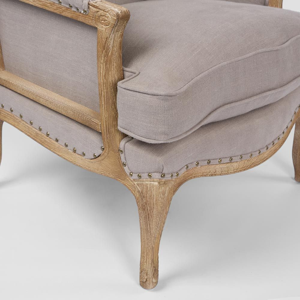 Normandy Wing Back Chair, L 77cm W 82cm H 99.5cm (RRP $1870) - Image 5