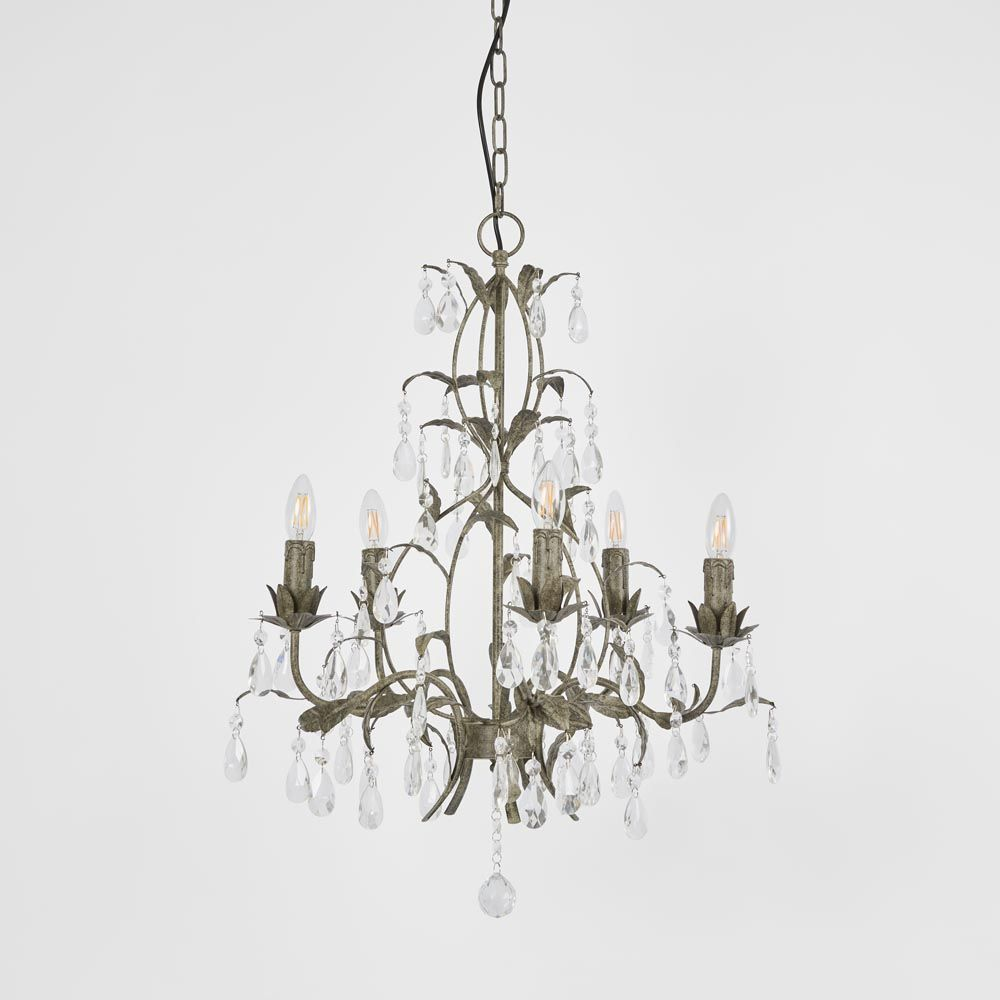 Medium Taupe Chandelier (RRP $700)