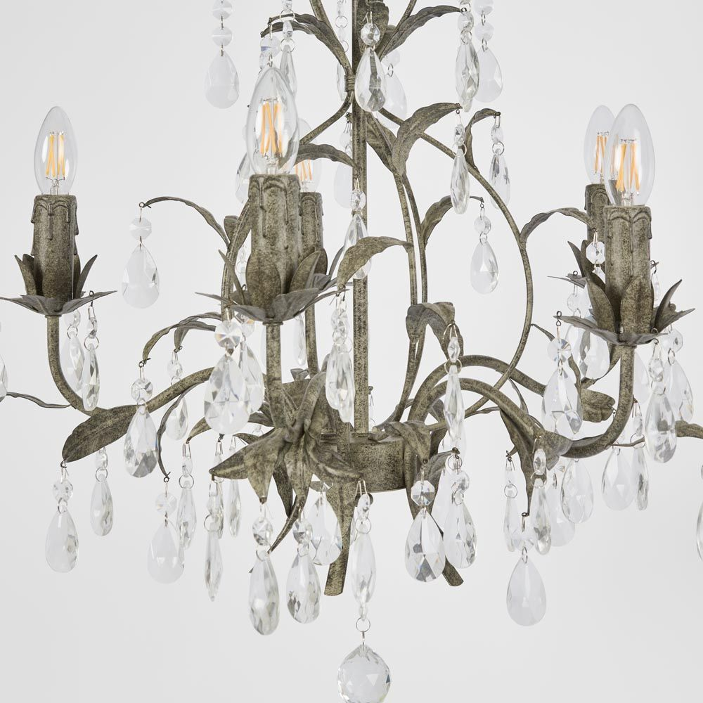 Medium Taupe Chandelier (RRP $700) - Image 4