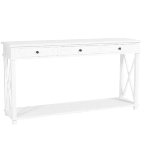 Manto Console White, 150W x 40D x 80H cm (RRP $1300)