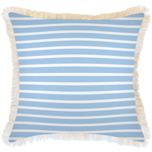 wp-image-tigress-57606.png Outdoor Cushion Coastal Fringe Hampton Stripe Pale Blue 60cm x 60cm