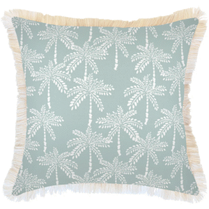 wp-image-tigress-57683.png Outdoor Cushion Coastal Fringe Cabana Palms Seafoam 60cm x 60cm