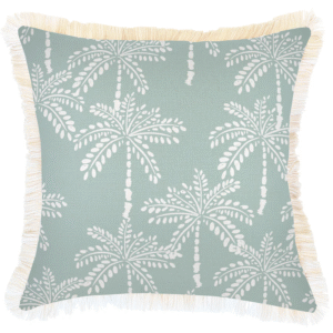 wp-image-tigress-57690.png Outdoor Cushion Coastal Fringe Cabana Palms Seafoam 45cm x 45cm